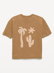 Oversized Short-Sleeve Graphic T-Shirt for Boys