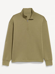 Bounce Fleece Oversized Quarter-Zip Pullover