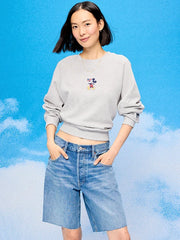Old Navy x Disney Mickey Mouse Oversized Graphic Raglan Sweatshirt for Women