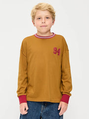 Oversized Long-Sleeve Graphic T-Shirt for Boys