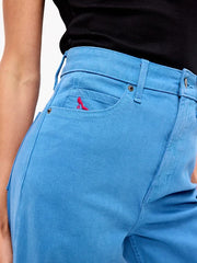 Old Navy x The Devil Wears Prada Extra High-Waisted Cerulean Wide-Leg Jeans