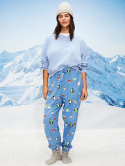 Plaid Flannel Pajama Joggers for Women