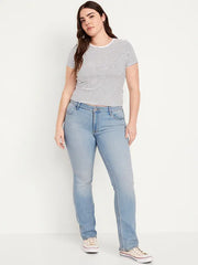 Mid-Rise Wow Boot-Cut Jeans