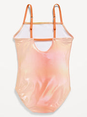 Hello Kitty® Back Cutout One-Piece Swimsuit for Girls