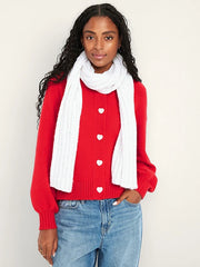 Chunky Cable Knit Scarf