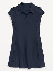 PowerSoft Collared Athletic Dress for Girls