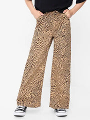 High-Waisted Pull-On Baggy Wide-Leg Jeans for Girls