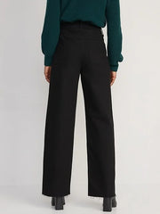 Extra High-Waisted Sky-Hi Wide-Leg Cut-Off Jeans