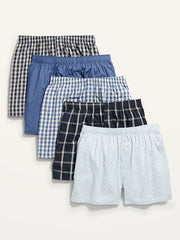 5-Pack Poplin Boxer Shorts