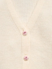 Button-Front Cardigan Sweater for Girls