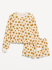 Halloween Pajama T-Shirt and Shorts Set for Women