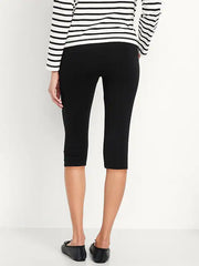 High-Waisted Fashion Layering Capri Legging