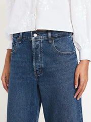 Mid-Rise Slouchy Wide-Leg Jeans