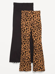 Full-Length Flared Leggings 2-Pack for Girls