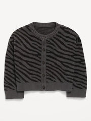 Cozy Button-Front Cardigan Sweater for Girls