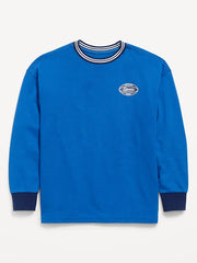 Oversized Long-Sleeve Graphic T-Shirt for Boys