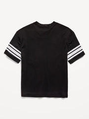 Oversized Mesh Graphic Football T-Shirt for Boys