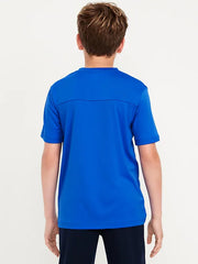 Oversized Collared Soccer Jersey T-Shirt for Boys