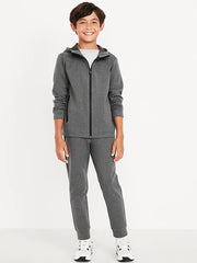 Dynamic Fleece Full-Zip Hoodie and Joggers Set for Boys