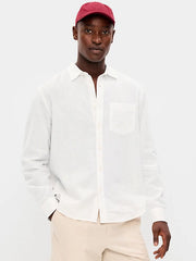 Classic Fit Linen-Blend Shirt