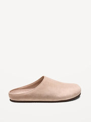 Faux-Leather Mule Shoes for Men