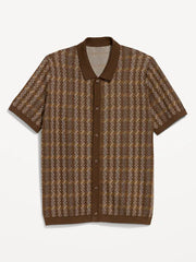 Short-Sleeve Sweater Shirt