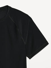 Raglan-Sleeve Rashguard Swim Top
