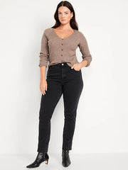 High-Waisted Vintage Slim Jeans