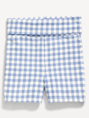 Foldover Jersey Biker Shorts for Girls