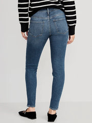 Mid-Rise Rockstar Super-Skinny Ankle Jeans