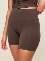 High-Waisted StudioSmooth Biker Shorts -- 6-inch inseam
