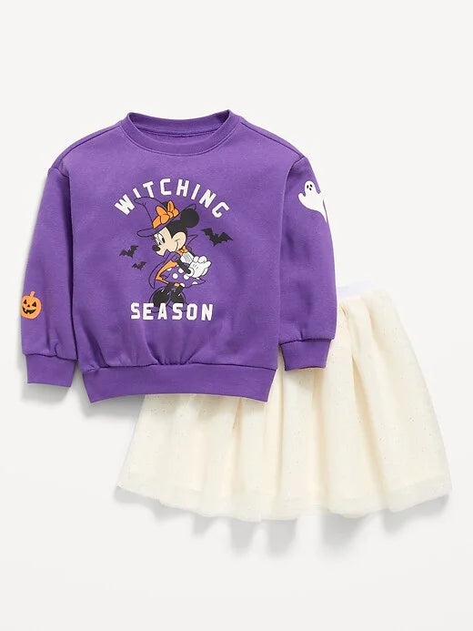 Disney© Minnie Mouse Sweatshirt and Tutu Skirt Set for Toddler Girls