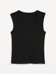 Snug Crop V-Neck Tank Top