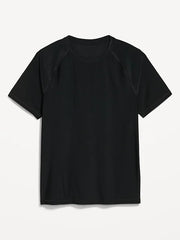 Raglan-Sleeve Rashguard Swim Top