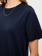 Vintage Crew-Neck Mini T-Shirt Dress