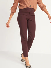 High-Waisted Pixie Straight Pants