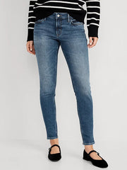 Mid-Rise Rockstar Super-Skinny Ankle Jeans