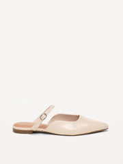 Pointed-Toe Mule Flats for Women