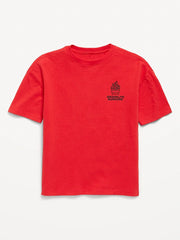 Oversized Short-Sleeve Graphic T-Shirt for Boys
