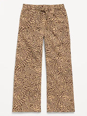 High-Waisted Pull-On Baggy Wide-Leg Jeans for Girls