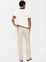 90's Straight-Fit Linen-Blend Pants