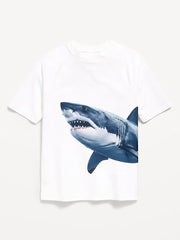 Short-Sleeve Rashguard Swim Top for Boys