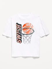 Oversized Short-Sleeve Graphic T-Shirt for Boys