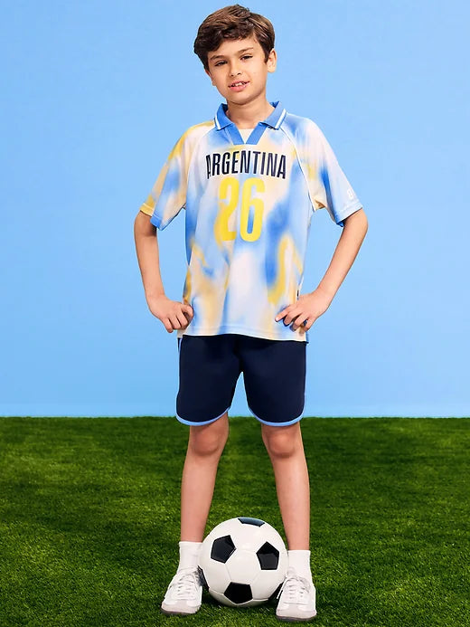 FIFA World Cup 26™ Argentina Lifestyle Collared Jersey T-Shirt for Kids