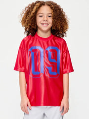 Oversized Graphic Jersey T-Shirt for Boys