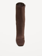 Mid-Calf Square-Toe Boot for Women