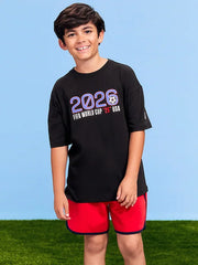 FIFA World Cup 26™ Morocco Oversized Graphic T-Shirt for Boys