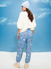 Plaid Flannel Pajama Joggers for Women