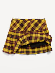 Pleated Twill Skort for Girls