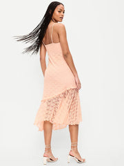 Fit & Flare Lace Midi Dress